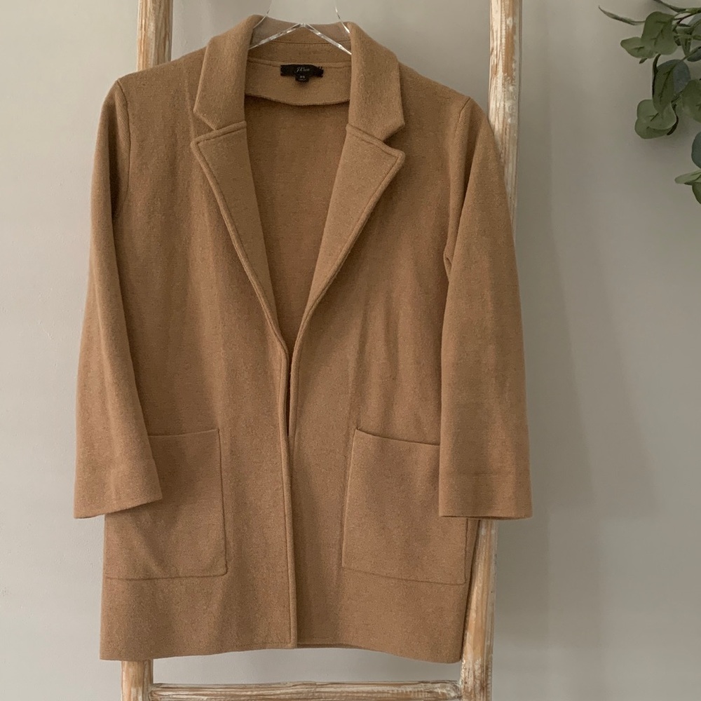 J CREW SWEATER BLAZER COAT